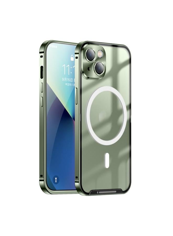 S-TOP Case For iPhone 13 MagSafe Frosted Metal Phone Case - Image 1