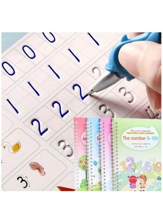 4-Books Handwriting Practice for Learning to Copy English Letters and Numbers, Addition and Subtraction, Fun Drawing for Toddlers, Reusable for Preschoolers to Practice Pen Control and Handwriting. - pzsku/ZC4717DA124857E82BA89Z/45/_/1733329624/5ca04291-f90b-4db9-9b6b-86c95d53fa2f