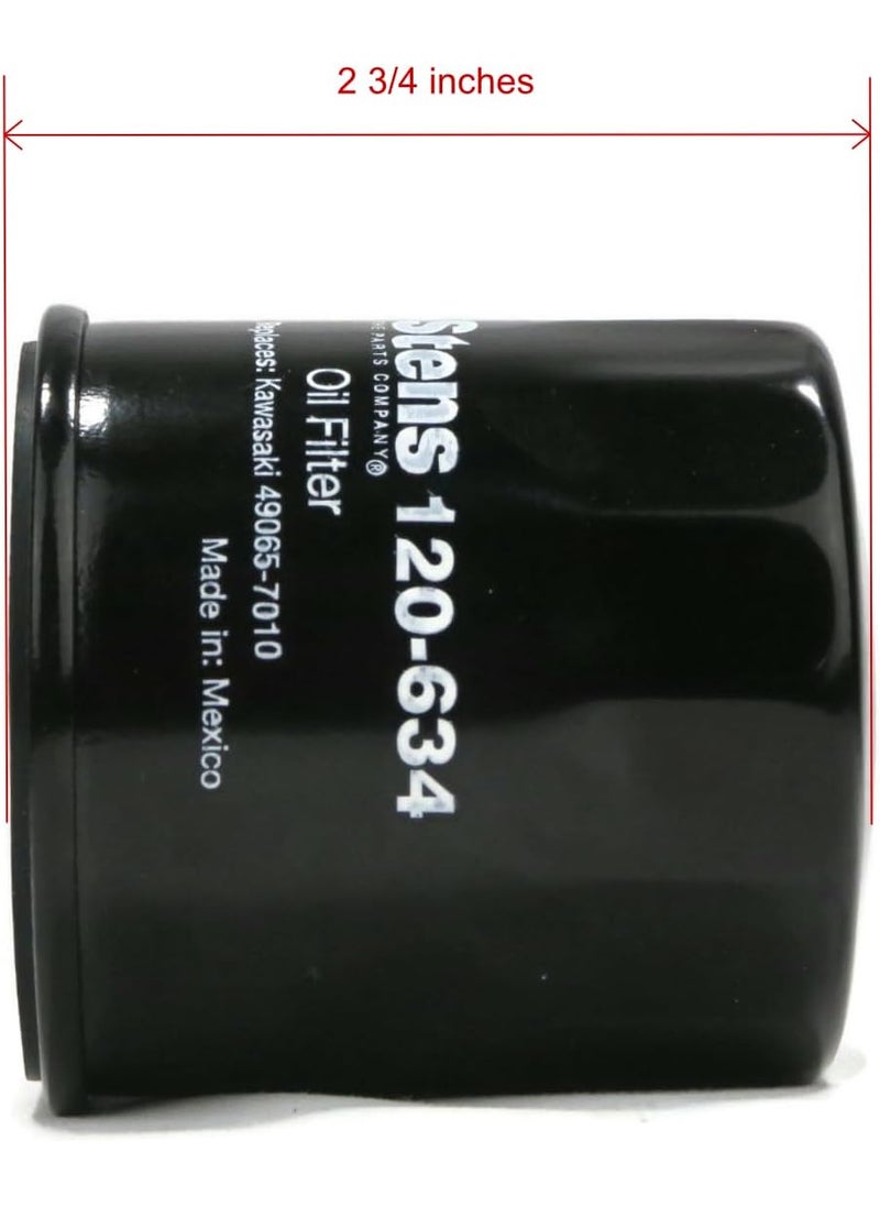 Stens 4pk Oil Filter Replaces John Deere AM107423 Kawasaki 490652078 Club Car 1016467 Robin 26165902A0 Onan 122073703 Cub Cadet 4902010001  - Image 3