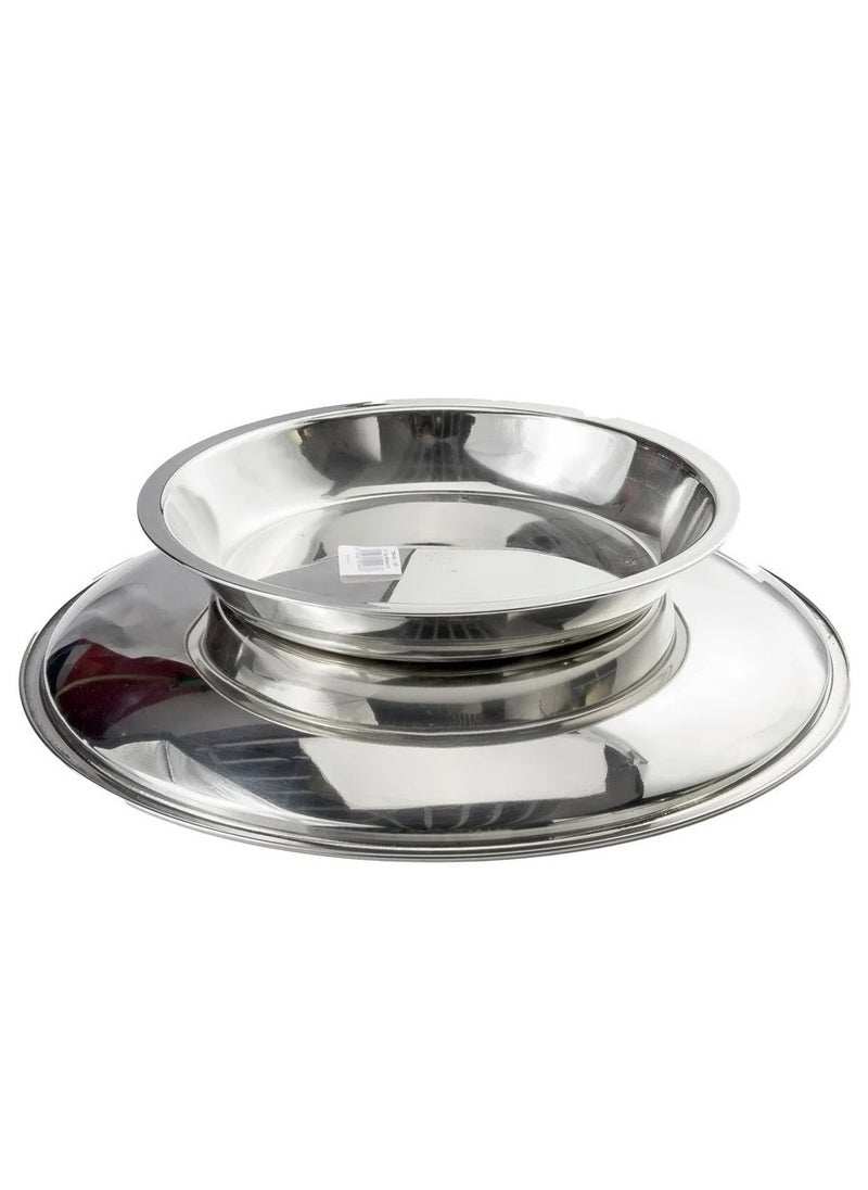 555 Cozi Rice Plate Heavy stainless steel  by Stand Available in several sizes  - Image 2