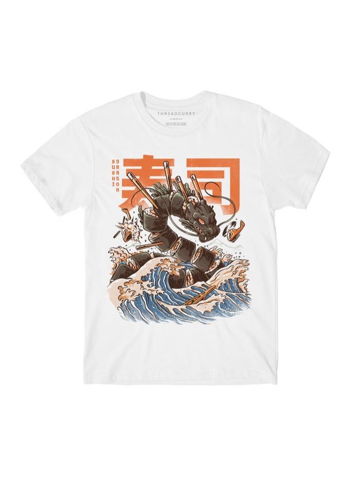 ثريد كاري تي شيرت THREADCURRY Comic Boys أبيض برقبة دائرية مطبوع - Image 1