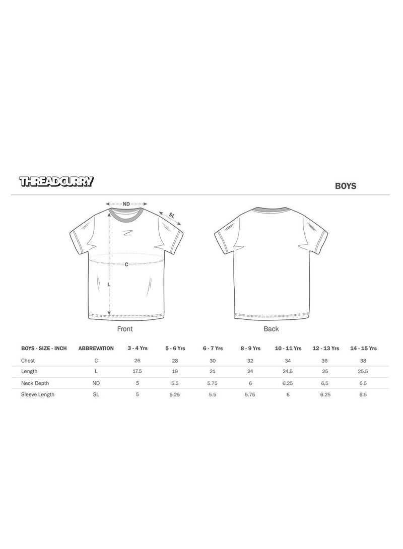 ثريد كاري تي شيرت THREADCURRY Comic Boys أبيض برقبة دائرية مطبوع - Image 3