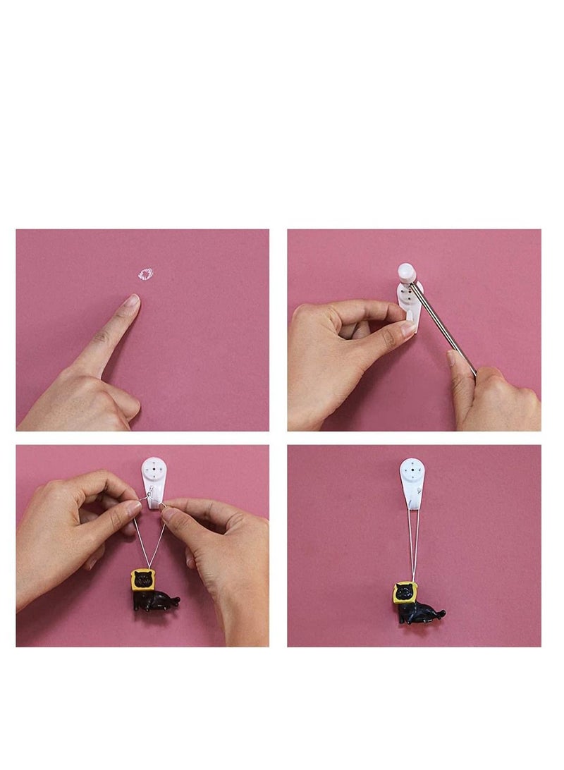 CATANES 12 Pack For Concrete Wall Hanging Hooks with Invisible Nails Large - Image 5