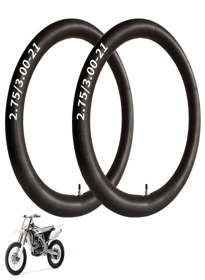 Hromra 2.75/3.00-21” Heavy Replacement Inner Tube, 80/100-21(300/325-21) Replacement Tire, 21 Inch Inner Tube, for Dirt Bike, Pit Bike and More (2 Pack) - Image 1