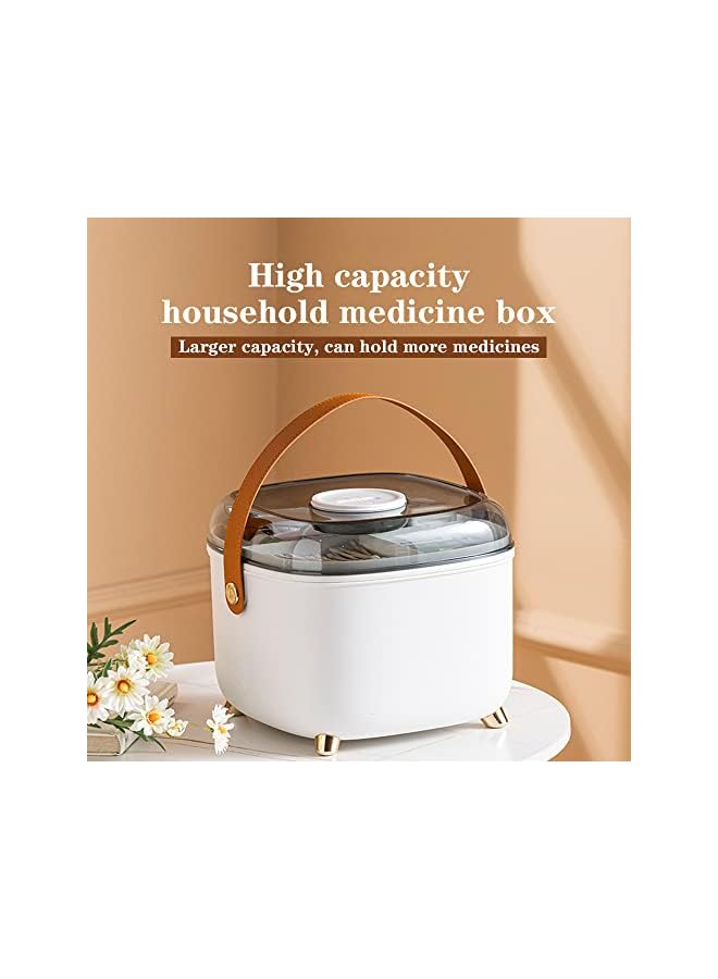 Raxoom Home medicine box, large-capacity medicine box, drawer-type medicine box, medicine storage box, multi-functional medicine box, large-capacity medicine box. (white) - Image 4