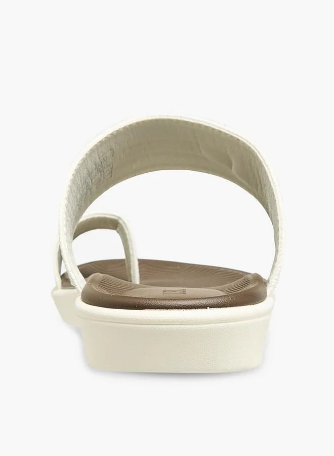 LBL by Shoexpress WHITE Men Toe Loop Detail Arabic Sandals for Men | Best Price UAE