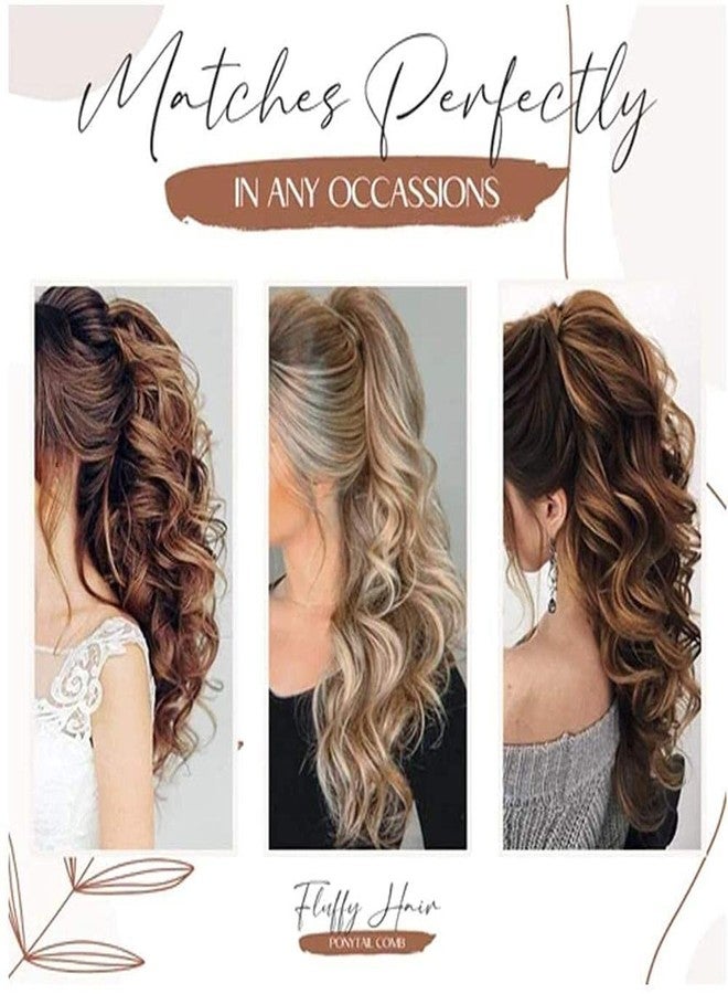 ZERONE Ponytail Volume Inserts Lightweight Hair Styling Tool with Elastic Band, Create Full Bodied Hair in Seconds for Any Occasions (Coffee + black) - Image 3