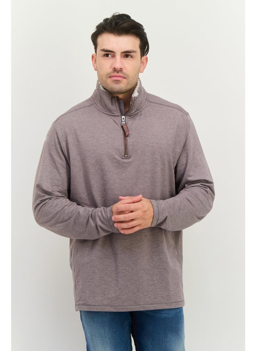 Men High Neck Long Sleeves Heather Sweatshirt Grey - pzsku/ZC471D326CA35B480470DZ/45/_/1737642232/7a598ed0-7be2-4b5d-b824-2eecf1028fe0