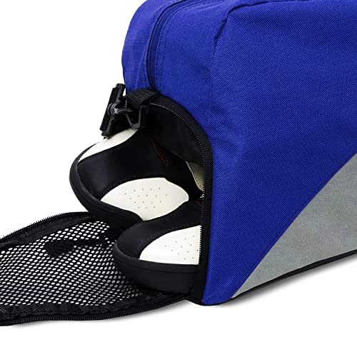 PHINIX Equipment Tote bag for Baseball and Softball- Holds Bat, Helmet, & Glove (Blue & Gray) - Image 5