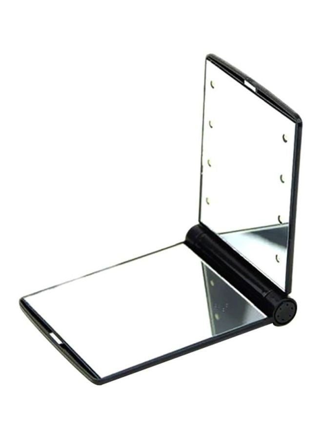 NIBEMINENT Foldable LED Lights Makeup Mirror Black/Clear - Image 1