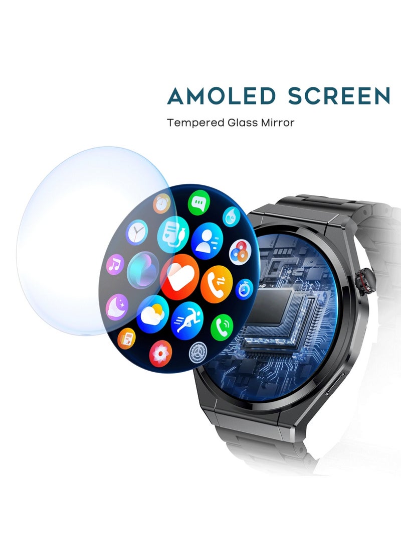 G-TAB GTR7 Smartwatch AMOLED Bluetooth Smartwatch with Calling, Health Monitor, Ultra Thin 7.0mm Design, AI Voice Assistant, Full Touch Display, 30 Days Standby, Fitness Tracker for Android & iOS - Image 4
