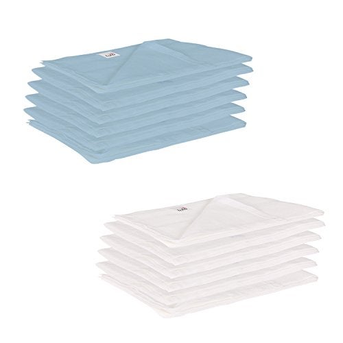Lulamom Reusable Muslin Squares and Napkins, Pack of 12, White - Image 1