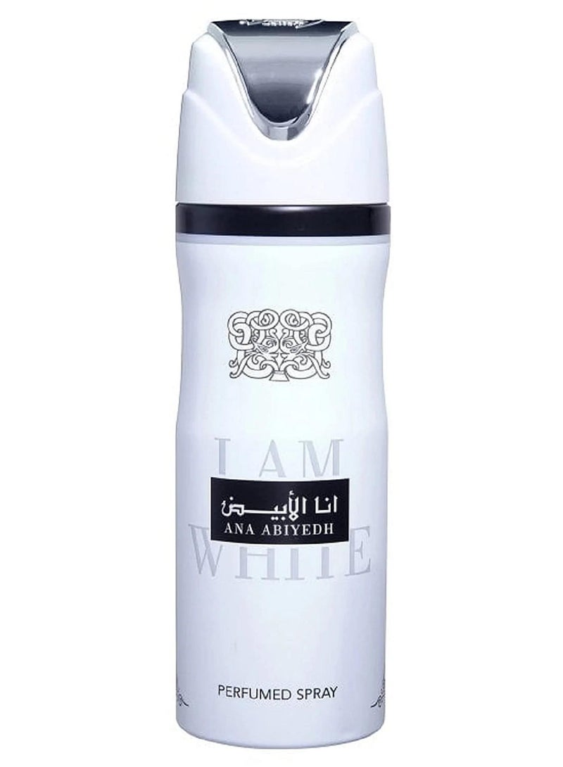 Lattafa Ana Abiyedh Perfumed Deodorant Spray for Unisex,200 ml - Image 1