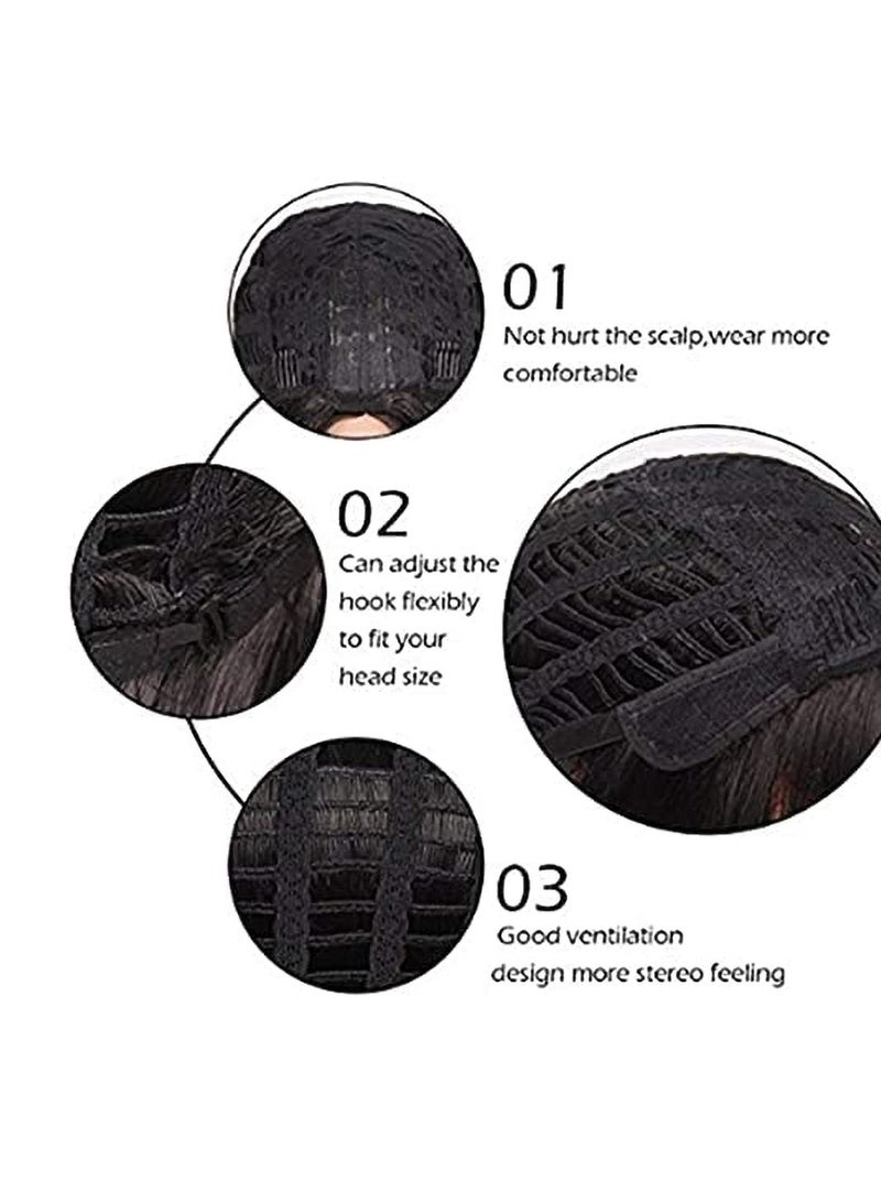 إستيل شعر مستعار مقاوم للحرارة من الألياف الطبيعة يبحث عن شعر مستعار كوسبلاي للاستخدام اليومي للحفلات الاصطناعية لاستبدال شعر مستعار للنساء أزياء شقراء متدرجة اللون - Image 5