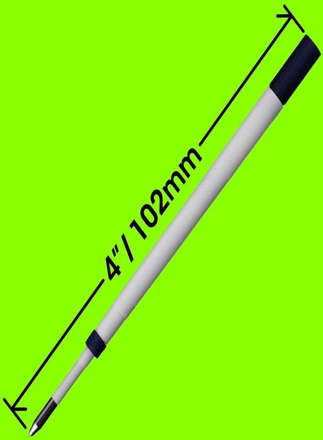 Jaymo Replacement for Cross Slim 8783 - Measures 4 in / 102 mm Long - Ballpoint Pen Refill - 2 Black - Image 2