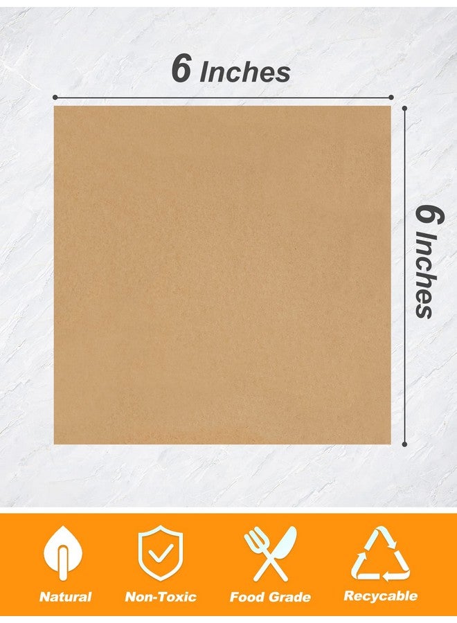 SMARTAKE ورق شمعي للطعام مقاس 6 × 6 بوصة، 1000 قطعة ورق برجر غير لاصق، فواصل ساندويتش مربعة، ورق تغليف، للغداء، المطاعم، الشواء، النزهات، الحفلات، غير مبيض - Image 2