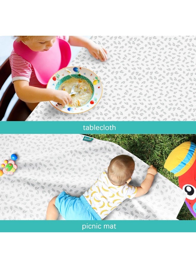 Biloban Baby Splat Mat 2 Pack for Under High Chair & Arts & Crafts & Eating Mess, 46 x 42 Inch Waterproof and Washable Spill Mat, Anti-Slip Floor Protector - Image 4