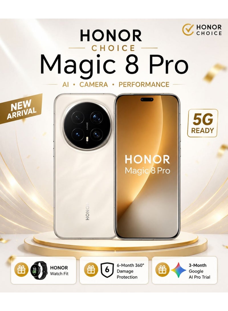أونور تشويس Magic 8 Pro (سعة تخزين 1 تيرابايت / ذاكرة وصول عشوائي 16 جيجابايت) شاشة OLED مقاس 6.71 بوصة - إصدار الشرق الأوسط - Image 1