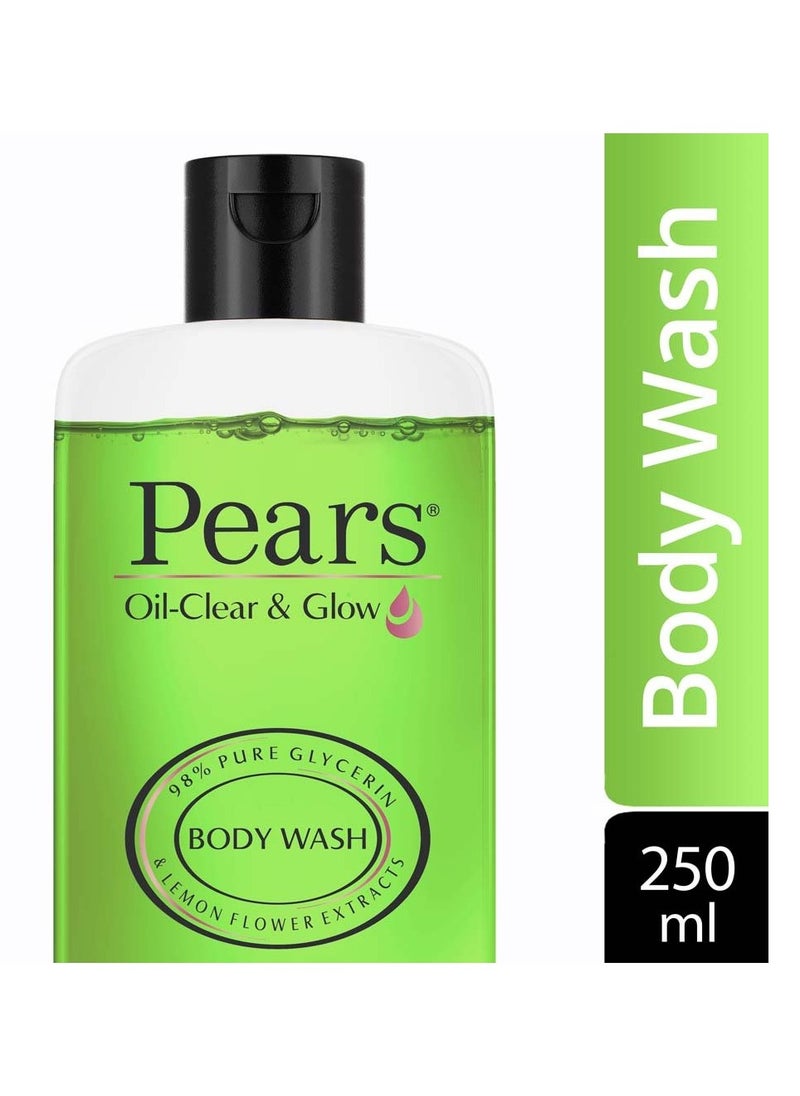 Pears Pears Oil Clear and Glow Body Wash 250 ml 98% Pure Glycerin Liquid Shower Gel crafted with Lemon Flower Extracts for Glowing Skin  - Image 2