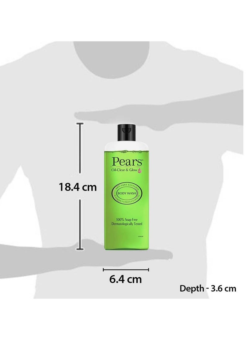 Pears Pears Oil Clear and Glow Body Wash 250 ml 98% Pure Glycerin Liquid Shower Gel crafted with Lemon Flower Extracts for Glowing Skin  - Image 3
