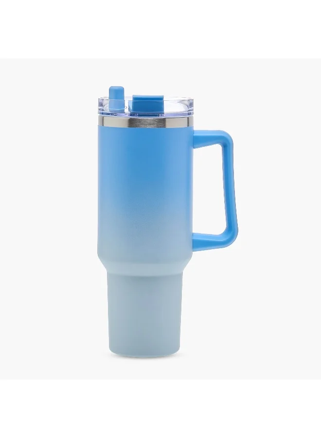 LIFESTYLE Ombre Stainless Steel Tumbler with Straw and Cap - 1.2 L