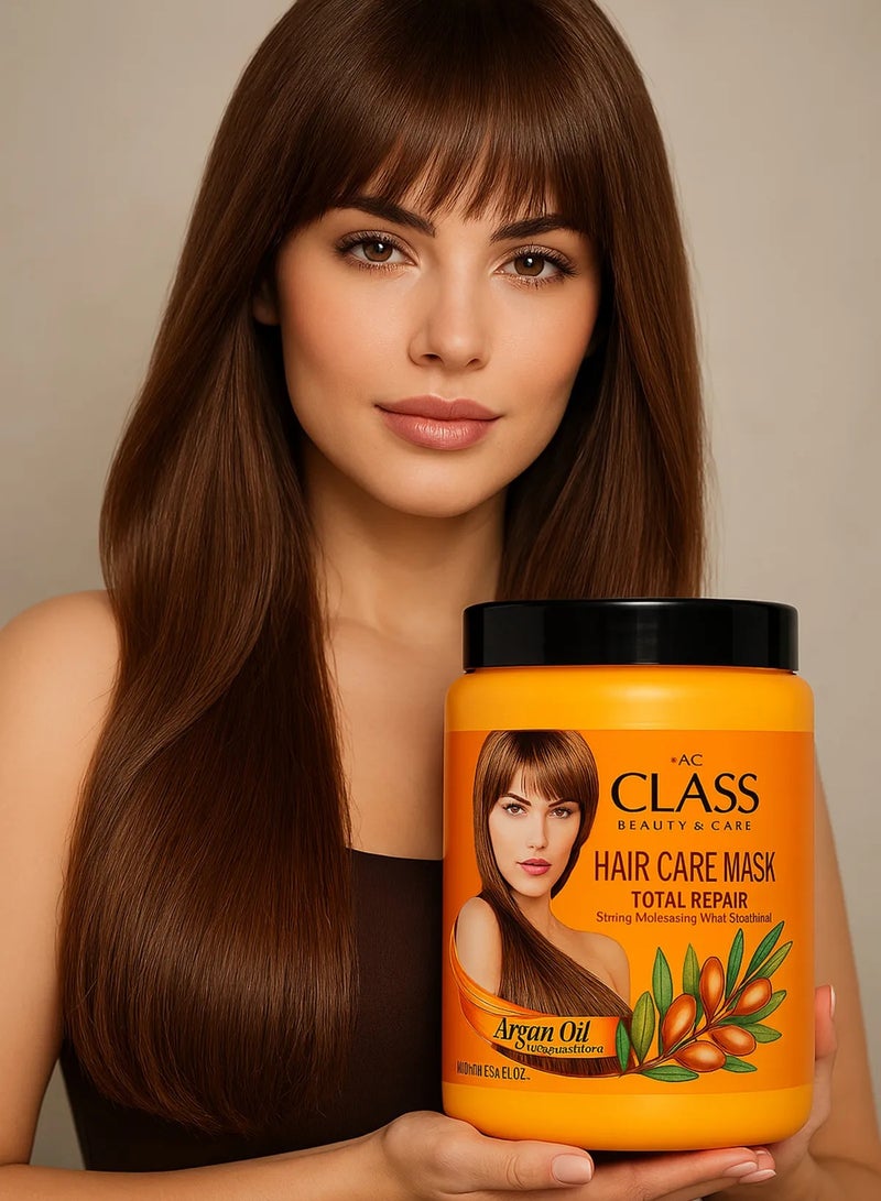 Redist AC Class Hair Care Mask with Argan Oil 1000ml – Deep Repair & Shine for Damaged Hair - Image 2