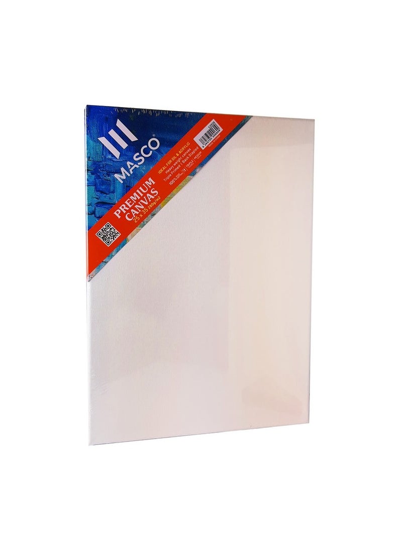 MASCO Premium Canvas Art Board 25x35 Cm, White 