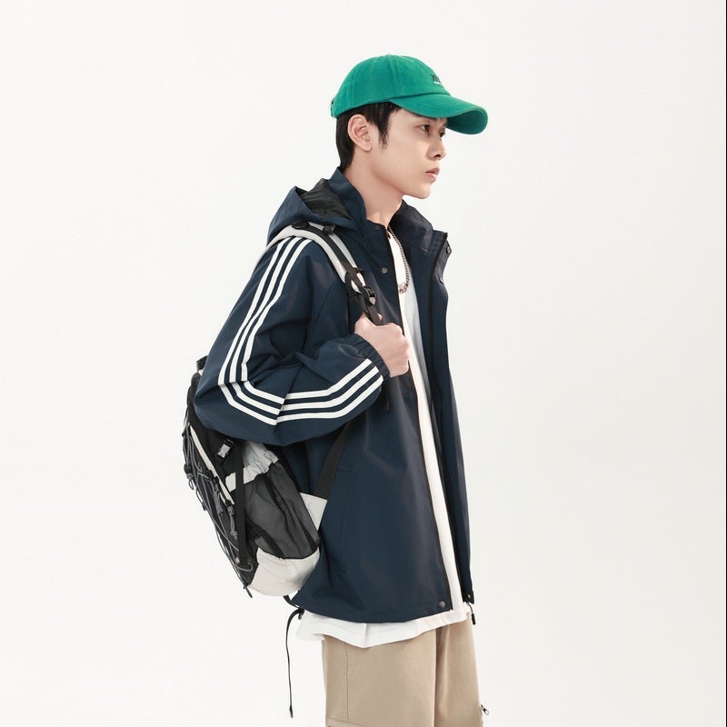 2024 Spring All-Match Jacket Casual Trendy Hooded Jacket Fashion All-Match Sports Top - Image 3
