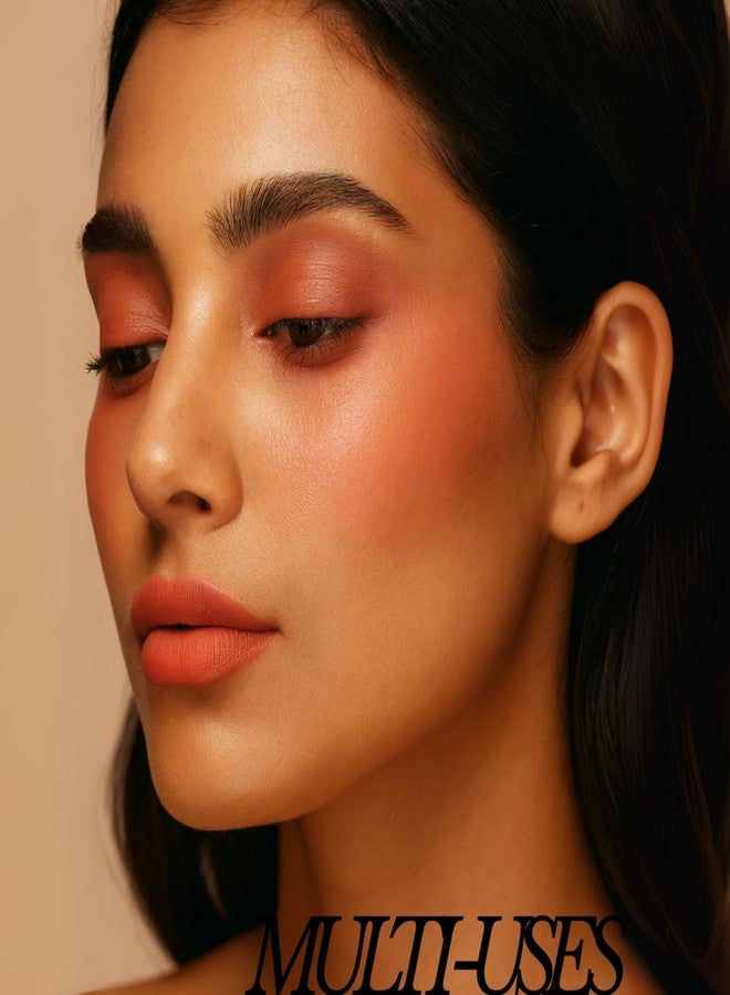 HUDA GIRL Huda Crush Liquid Blush - Warm Coral Blush for Face Makeup, Blusher for Cheeks, Blendable Long-Lasting Matte Finish, Waterproof for Women and Girls - Image 4