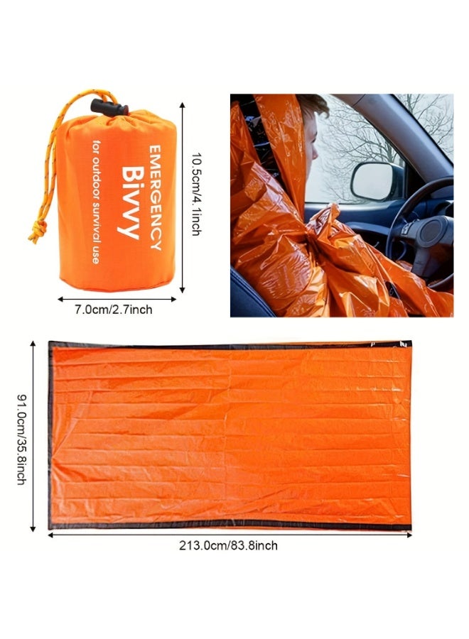 كيس النوم في حالات الطوارئ ، ضوء إنقاذ الحياة كيس النوم للماء والحرارة بطانية الطوارئ - Image 2