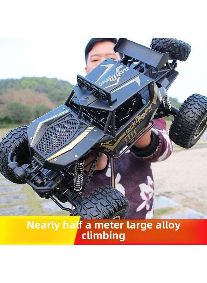 Generic Drift Remote Control Car Large Off-road Vehicle Four Two-wheel Drive Climbing Big Bike High Speed Racing Boy Rechargeable Toy Car-Color:Arrival Extra Large 38cm Climbing Car Black 35km/h-Scale:With Two Sets Of Rechargeable Batteries + Screwdriver + Charging Cable  - Image 3