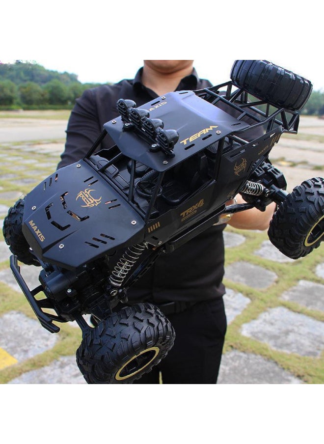 Generic Drift Remote Control Car Large Off-road Vehicle Four Two-wheel Drive Climbing Big Bike High Speed Racing Boy Rechargeable Toy Car-Color:Arrival Extra Large 38cm Climbing Car Black 35km/h-Scale:With Two Sets Of Rechargeable Batteries + Screwdriver + Charging Cable  - Image 1