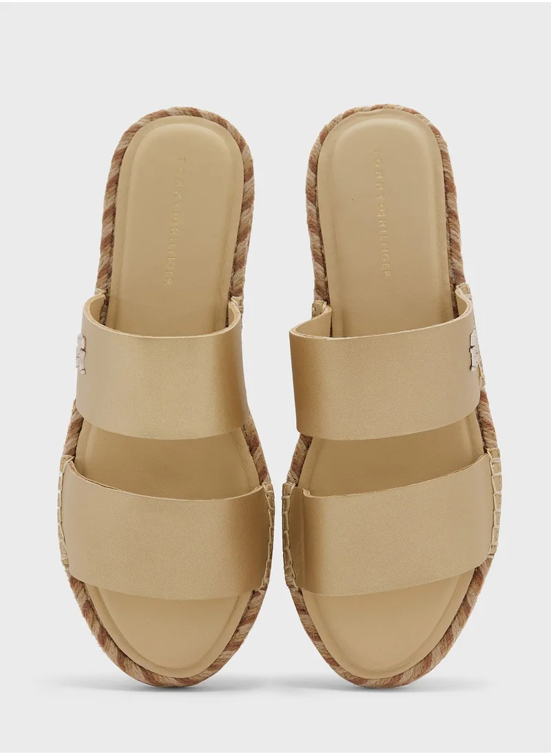 TOMMY HILFIGER Double Strap Flat Sandals