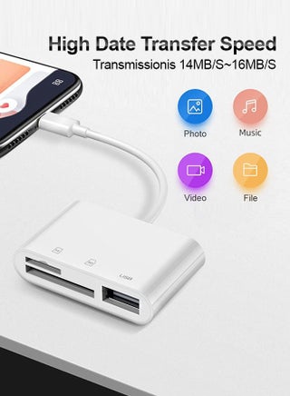 مقارنة بطاقات USB-C SD/TF MicroSD + USB 2.0، محول بطاقات الذاكرة ثلاثي الأدوات Type C لـ iPhone 17/16 Pro Max، MacBook Pro 15/16 (2025-2016)، Mac Air/iPad Pro M4 M3 M1 M2، لأجهزة Samsung Galaxy، لأجهزة Google Pixel - view 4