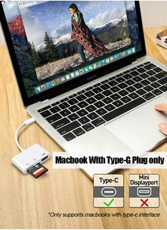 Tersely USB-C SD/TF MicroSD + USB 2.0 Card Reader, T Tersely 3-in-1 Type C Memory Card Adapter for iPhone 16 Pro Max, 2022-2016 MacBook Pro 15/16, M1 M2 Mac Air/iPad Pro, for Samsung Galaxy, for Google Pixel  - Image 3