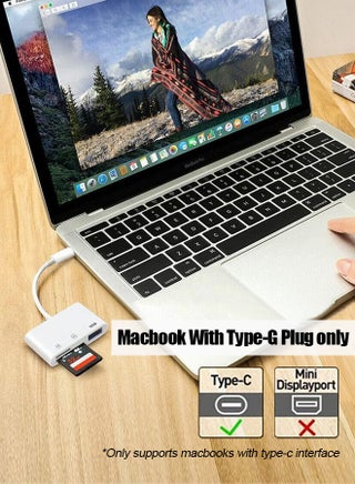 مقارنة بطاقات USB-C SD/TF MicroSD + USB 2.0، محول بطاقات الذاكرة ثلاثي الأدوات Type C لـ iPhone 17/16 Pro Max، MacBook Pro 15/16 (2025-2016)، Mac Air/iPad Pro M4 M3 M1 M2، لأجهزة Samsung Galaxy، لأجهزة Google Pixel - view 3