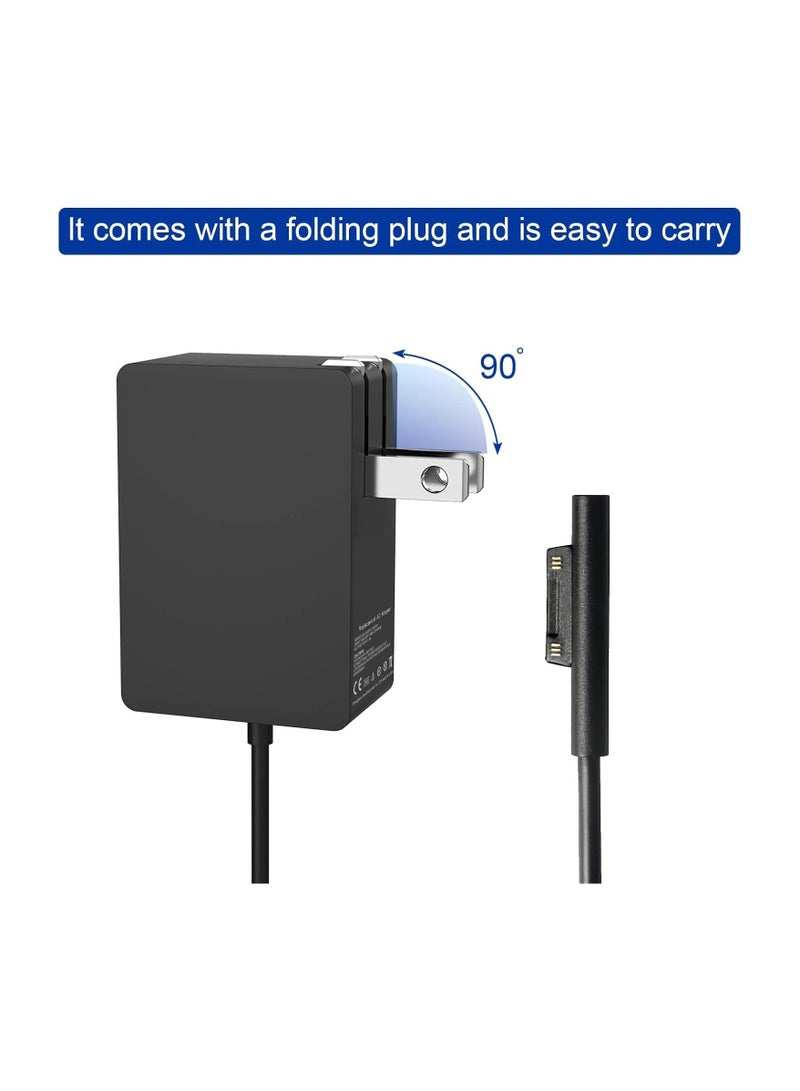 Terabyte Surface 24W 15V 1.6A Go Charger, Power Supply Adapter Compatible for Microsoft Surface Go/Go 2/Go 3/Surface Pro 4 Core m3/Surface Pro 3 Core m3 AC Power Adapter - Image 4