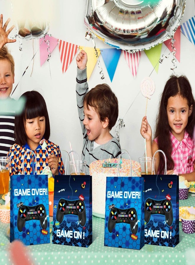Clabby 16 Pieces Gamer Bags, Video Game Party Favor Goodie Candy Treat Gift Bags with Handle for Kids Boys Gaming Birthday Party Supplies Decorations - Image 4