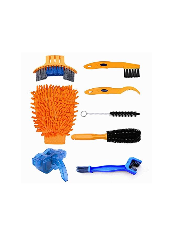 IAF Pieces Precision Bicycle Cleaning Brush Tool Including Bike Chain Scrubber, suitable for Mountain, Road, City, Hybrid,BMX Bike and Folding Bike - Image 2