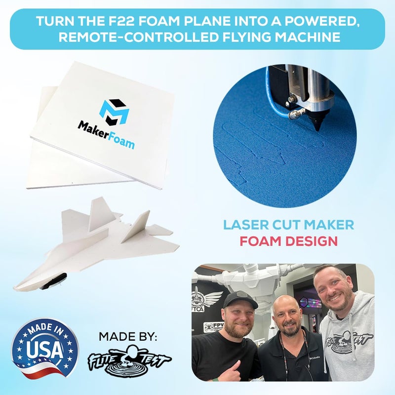 PowerUp POWERUP The 4.0 F-22 Raptor® Foam Jet Kit. DIY Smartphone-Controlled Plane. Outdoor STEM Kit for Hobbyists, Pilots, & Tinkerers. DIY Project for Kids, Teens & Adults. Licensed by Lockheed Martin®  - Image 5