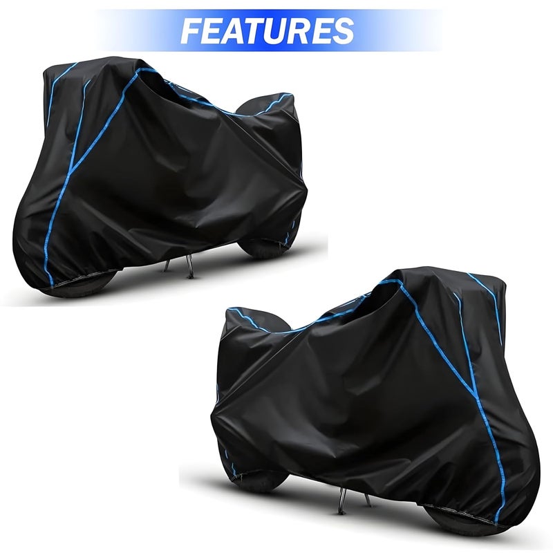 FAVY Waterproof Bike Cover Compatible with Honda Unicorn | Dust Proof & UV Protection Bike Body Cover | Wind Proof Elastic Bottom Motorcycle Cover - Image 4