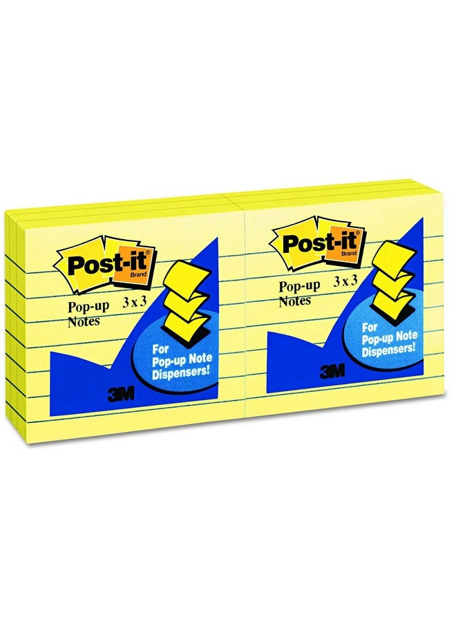 3M R335Yw Postit ملاحظات منبثقة مبطنة 3 × 3 صفراء 100 ورقة 6/حزمة
