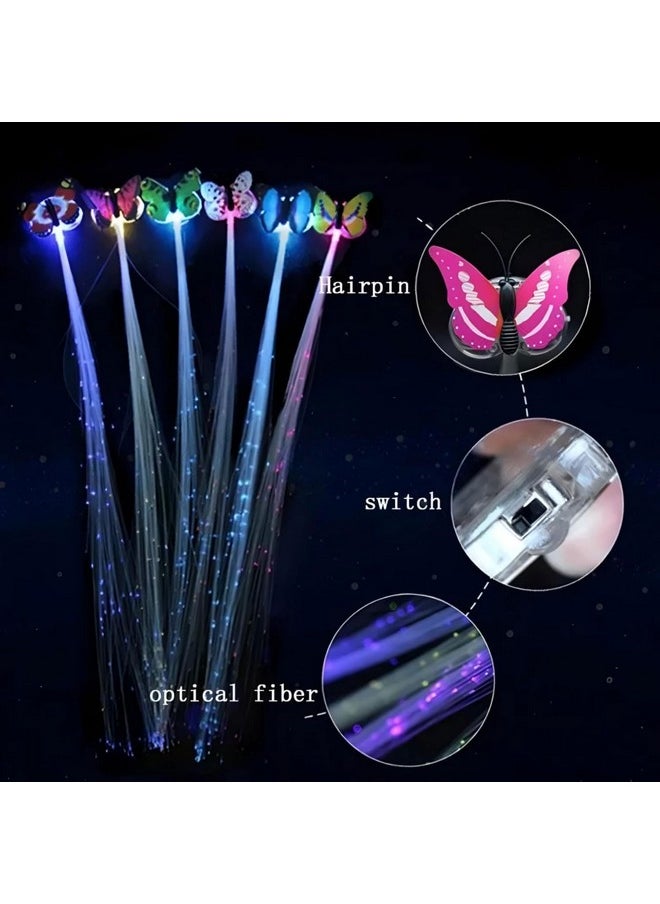 exciting Lives Led Hair Extensions For Parties - Dance Party Fashion Accessory, Gift For Women'S Day, Christmas Day, New Year - Sister, Kids, Friends (2 Piece)  - Image 2