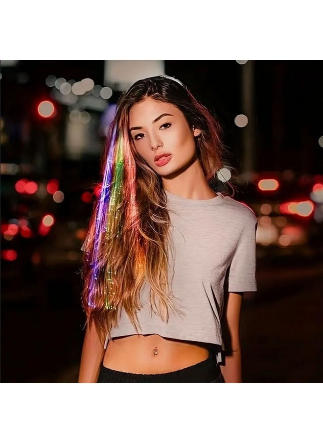 exciting Lives Led Hair Extensions For Parties - Dance Party Fashion Accessory, Gift For Women'S Day, Christmas Day, New Year - Sister, Kids, Friends (2 Piece)  - Image 4