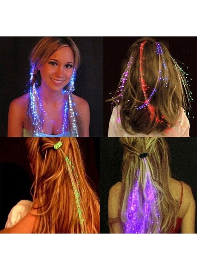 exciting Lives Led Hair Extensions For Parties - Dance Party Fashion Accessory, Gift For Women'S Day, Christmas Day, New Year - Sister, Kids, Friends (2 Piece)  - Image 1