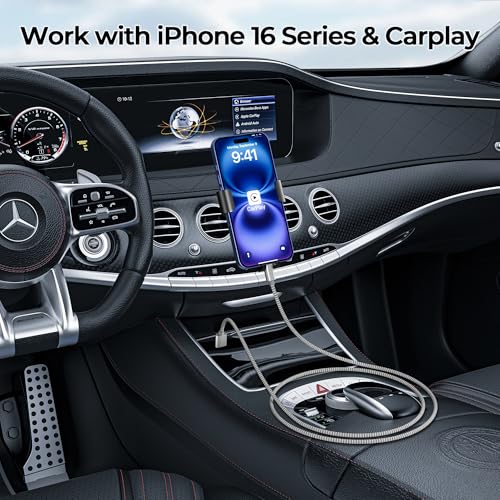 Basesailor for iPhone 17 Air 16 Car Charging Cable 3.3FT 2Pack,USB C Charger Cord for New iPhone 16e 15 Pro Max Plus,Samsung Galaxy S25 S24 S23 FE Plus Ultra,A13 A14 A42 A55 A54 A53,Google Pixel 9 XL - Image 4