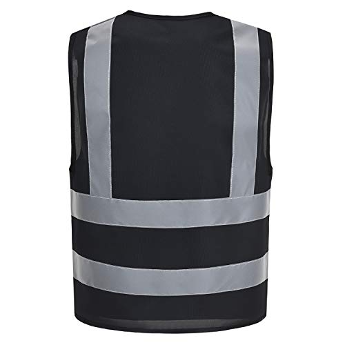 AYKRM black construction vest for men XS8XL XLarge Black - Image 3