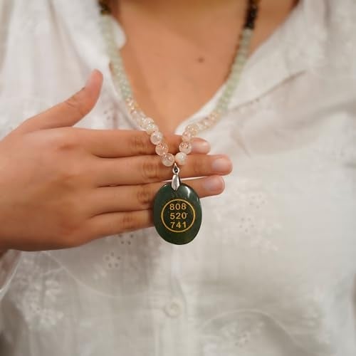 Japam Money Magnet Fusion Mala with Zibu Pendant - Pyrite, Tiger Eye, Citrine & Aventurine Beads - Image 2