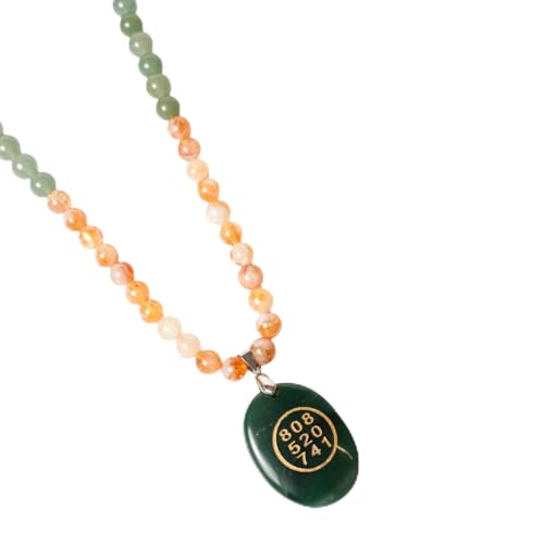Japam Money Magnet Fusion Mala with Zibu Pendant - Pyrite, Tiger Eye, Citrine & Aventurine Beads - Image 1