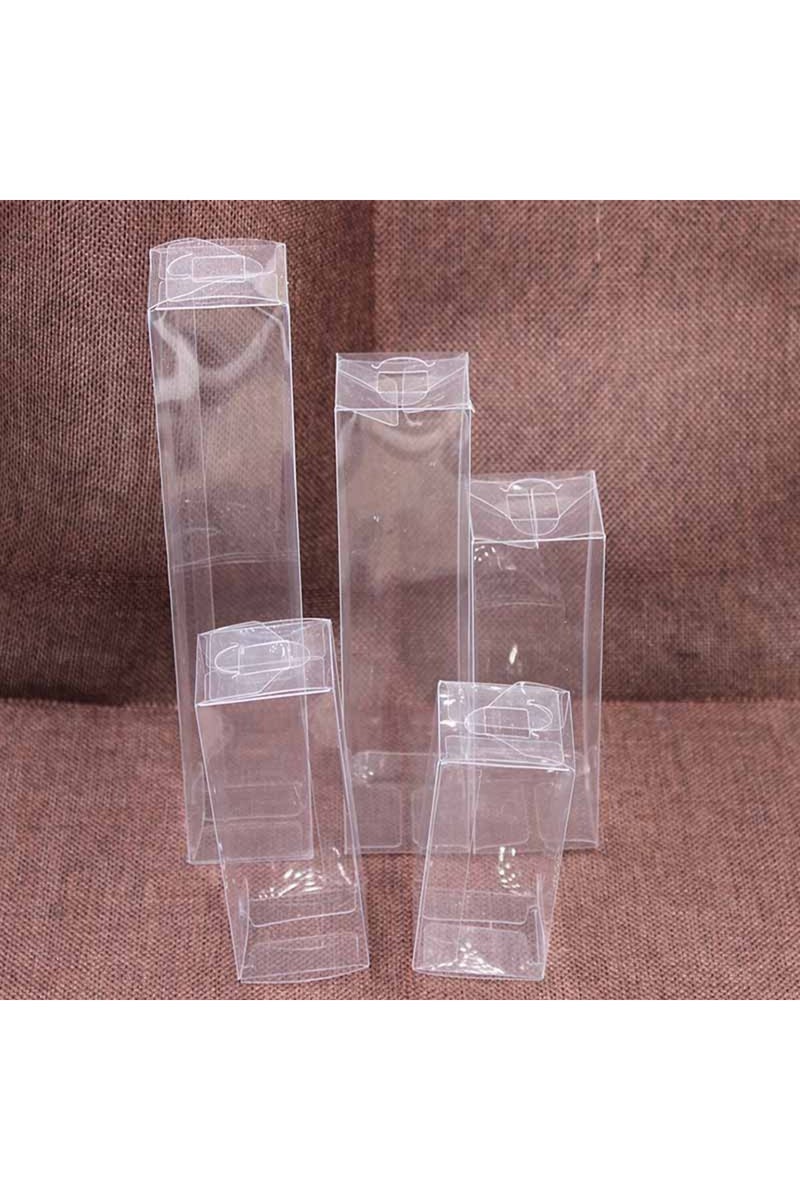 erorex 10box 4x4x12cm 1lot=10pcs 4x4x8/10/12/16/20cm Wholesale NewClear PVC Box Packaging Wedding/Christmas - Image 4